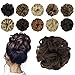 FESHFEN Hair Bun Extensions Messy Curly Hair Scrunchies Plus Size Hairpieces Synthetic Donut Updo Hair Pieces for Women Girls, 1.94oz