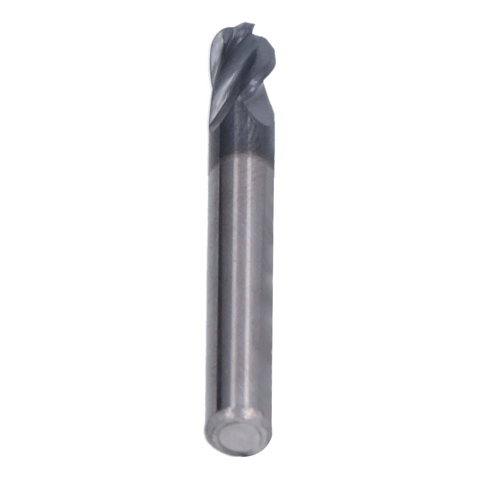 lyrlody Fresa de Punta Esférica de Carburo de Tungsteno, Fresa de 4 Flautas, Broca Enrutadora CNC en Espiral para Acrílico, PVC, Nailon, Resina, Madera, Mármol, Grabado, Recorte, Tallado