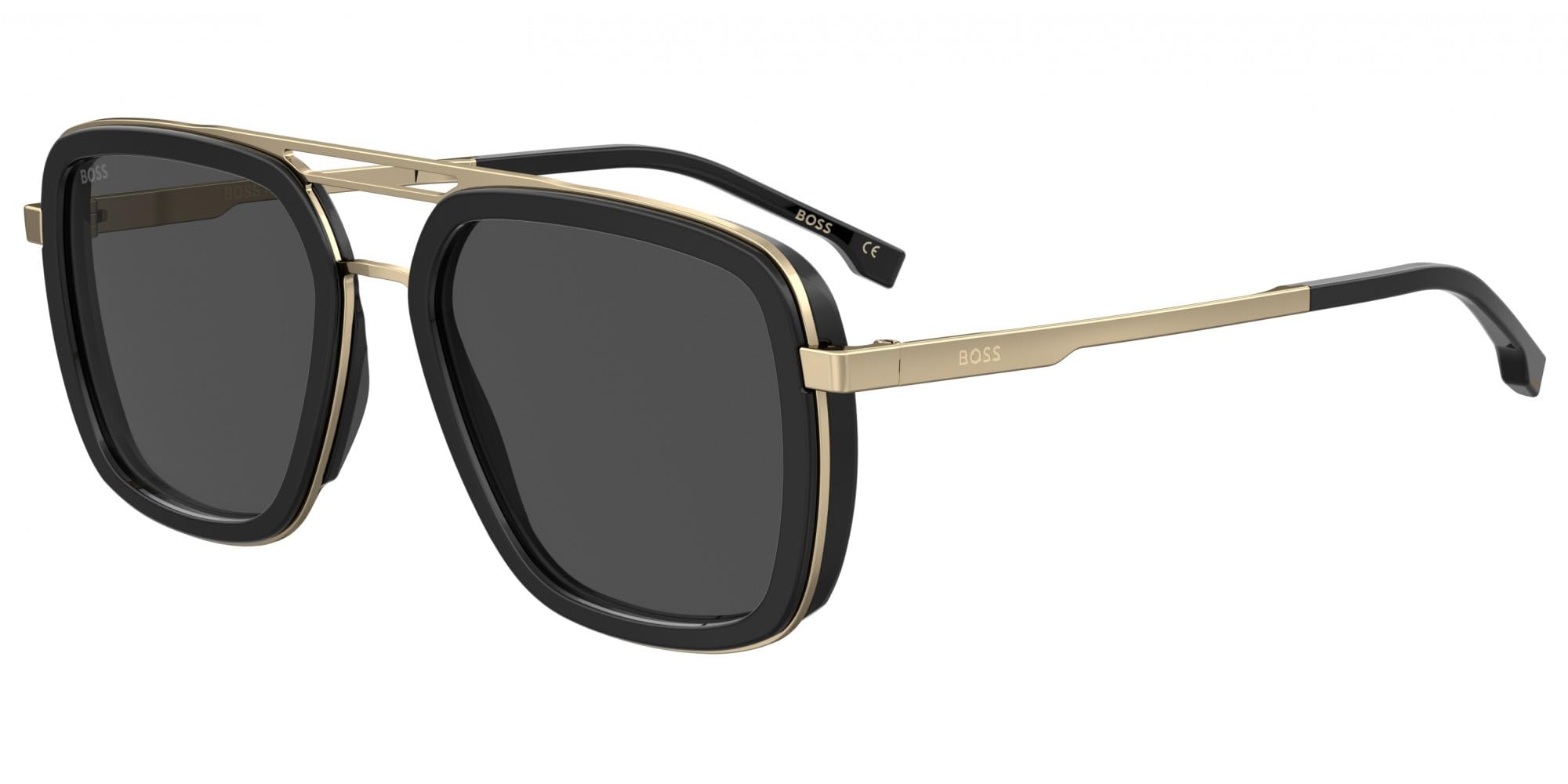 Boss 1235/S BLACK/GREY 55/19/145 Herrenbrillen Sonnenbrillen
