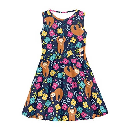 Renewold Summer Girls Casual Dresses Girls Dresses Girls Sleeveless Dresses Girls Swing Twirl Dress4