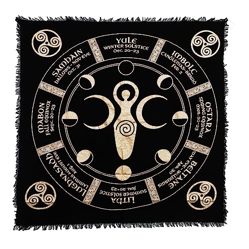 Indian Consigners Moon Phases Triple Moon Altar Cloth Celestical Tarot Deck Alter Tablecloth Sacred Place Moon Cycle