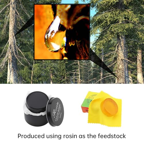 Violin Rosin 2 Pack, Natural Rosin with Case, Professional Violin Rosin with Cloth, Light Low Dust Rosin for Violin/Viola/Cello Bows, String Music Instrument Accessory, Smooth Bows Movement - Thumbnail 3