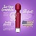 LuLu Vibrator, Vibrators, Womens Sex Toys, Female Sex Toy, Vibrater, Mini Vibrator Wand, Sexy Toys, Sexual Pleasure Tools for Women, Sextoy, Wand Vibrator - Regular Wine Red