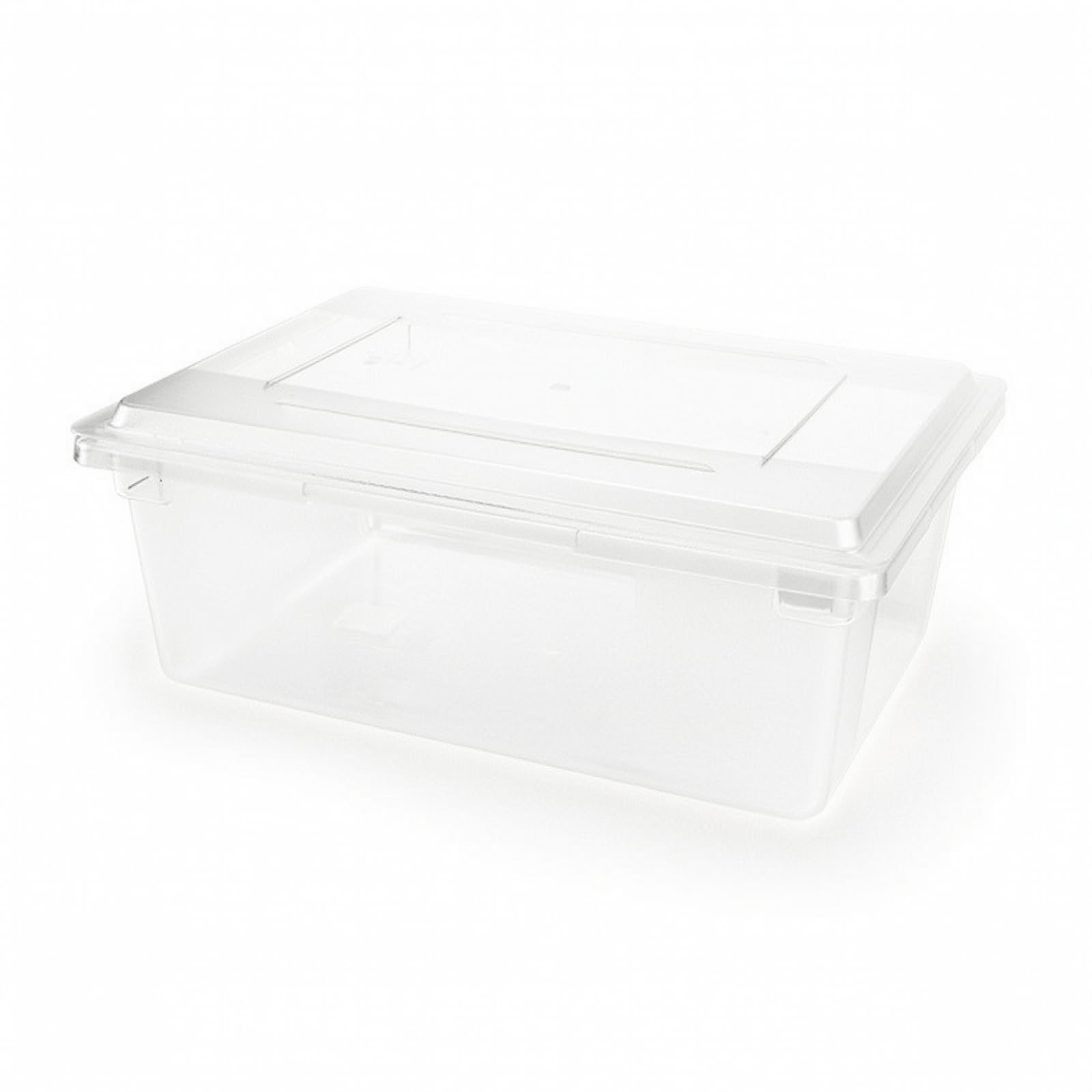 Gralara Contenitore Alimentare Trasparente Resistente Contenitore Impilabile con Coperchio Spesso Contenitori per Frigorifero, Cucina, 65.5cm X 45.8cm X 24.2cm, Contenitore Rettangolare Grande Alto