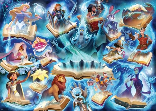 Ravensburger Disney Lorcana Glimmers of the Realm: Sapphire 1000 piece Jigsaw Puzzle for Adults and Kids Age 12 Years Up