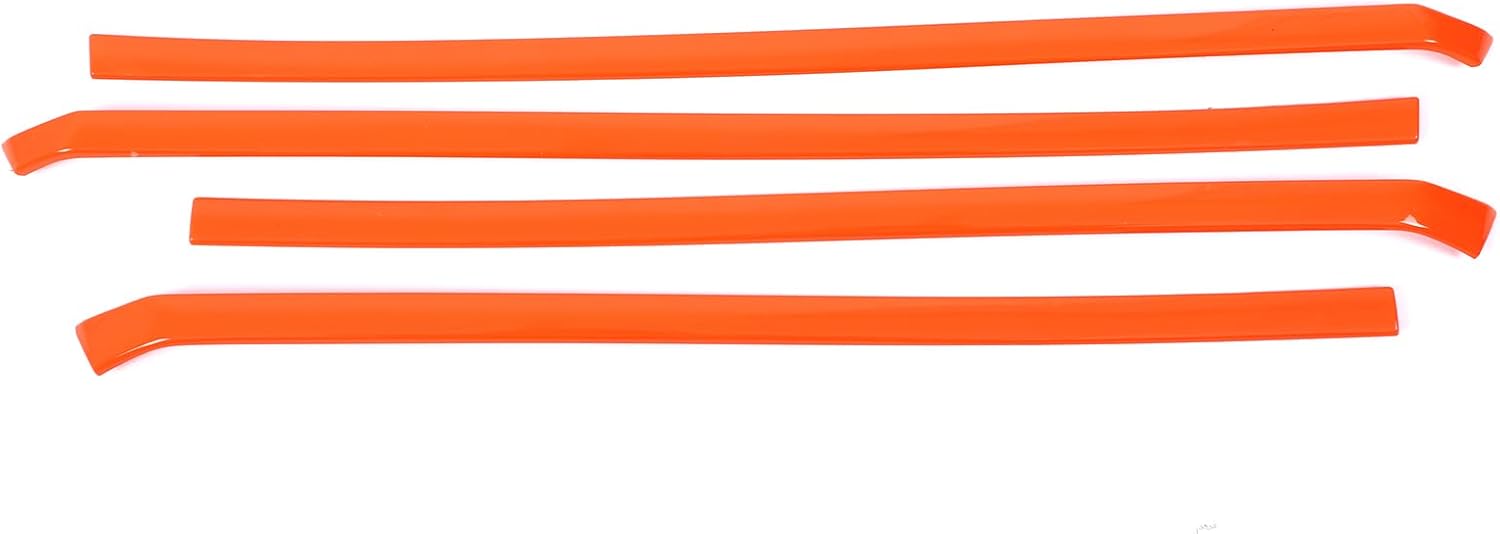 Daeiclru Car Inner Door Panel Trim Cover Compatible with Toyota Tacoma 2024 2025, Inner Side Door Panel Decoration Strip Interior Accessories, 4PCS (Orange)