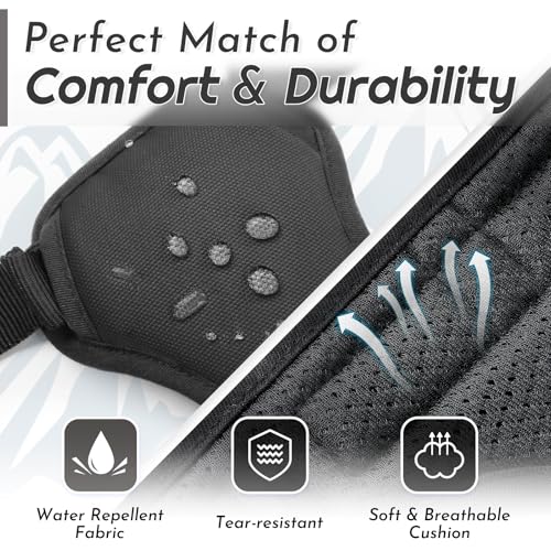 Eagloo Hundegeschirr Grosse Hunde, Anti Zug Hundegeschirr mit Reflexstreifen und Kontrolle, Verstellbar und Einstellbar Geschirr Hund Groß, Brustgeschirr für Labrador, Schwarz, L