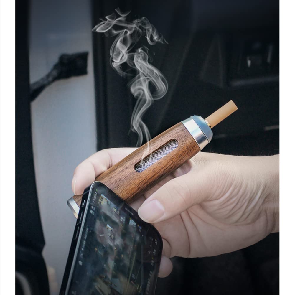 smoking cigarette holder Amazon.com: Walnut Cigarette Holder, Car Indoor Smoking Anti-flying Tobacco  Ash Cover, Bullet-free Ash, Portable Ashtray : Home & Kitchen