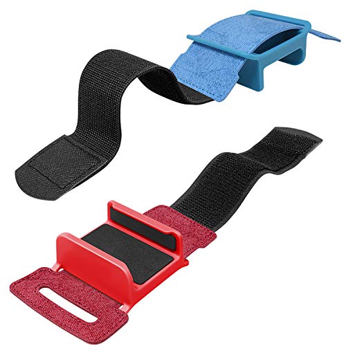 Wrist Bands for Just Dance 2026 2025 2024 2023 2022 2021 2020 for Switch & OLED Model, Comfortable Adjustable Elastic Strap for Switch Controller, Two Size for Adults and Children, 2 Pack (Red & Blue) - Image 5