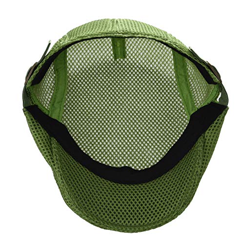 Voboom Men Breathable Mesh Summer Hat Adjustable Newsboy Beret Ivy Cap Cabbie Flat Cap (Green) #TOP4
