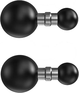Ball Holder 1 Inch Ball Head to 0.67 Inch Ball Head Compatible with RAM Dual Ball Socket Arm Ball Adapter (Pack of 2, SZZS-R10), Black R10 x 2