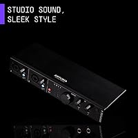 Vista 3 de Arturia - MiniFuse 4 - Interfaz de audio y MIDI USB compacta con software creativo para grabación, producción, podcasting, guitarra - Negro