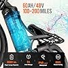 eAhora Romeo Pro [with Rear Rack and Basket] Peak 1600W 60Ah Electric Bike Long Range Ebike 100-200 Miles 26" Fat Tire Full Suspension #1