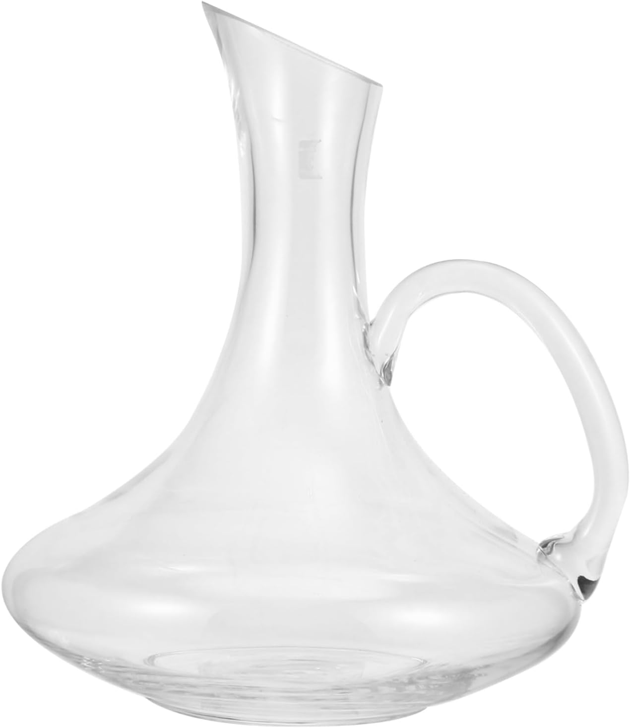 Zerodeko Crack Red Wine Decanter with Handle Practical Glass Liquor Pourer for Home Bar Restaurant and Hotel Use Transparent Wine Aerator Enhancer