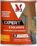 V33 Protettivo Completo Legno a Solvente Expert Castagno Chiaro 0,75L