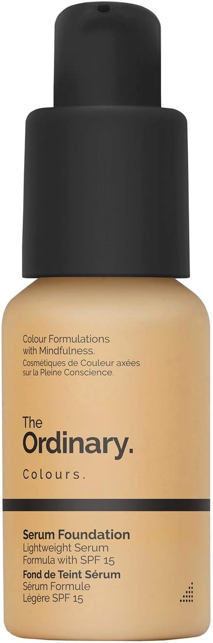 The Ordinary Serum Foundation 30ml Lightweight Pigment Suspension System with Moderate Coverage (3.0Y Medium Dark Yellow Undertones)