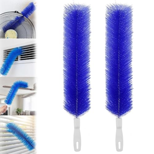Bendable Microfiber Head, 2026 Upgraded Fan Cleaner Brush, Reusable Washable