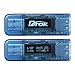 DROK USB 3.0 Hub Protector Multi Tester, OLED Screen Pocket Digital Multimeter, DC Voltmeter Ammeter Capacitance Meter Thermometer Energy Time Battery Monitor, OTG Connector Output Auto Off