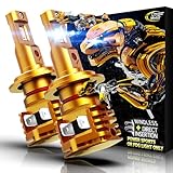 Cougar Motor H7 Bulbs, H7 Light Bulb H7 Fog Lights 6500K Lite Bulb Fanless and Wireless, 1:1 Size Off-Road Bulb Plug-N-Play, Quick Installation - Pack of 2