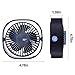warrita 2024 Upgraded Small USB Desk Fan,3 Speeds Strong Wind, 360° Rotatable, Quiet USB Air Circulator Fan with Anti-slip Pad, Perfect Cooling for Office, Dorm, Camp, Laptop, Library - Navy Blue