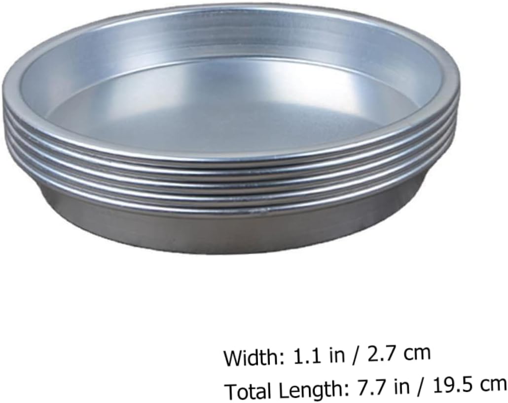 OUNONA 5 Pcs Lightweight Aluminium Alloy Bbq Plates Outdoor Dinner Plates for Picnics Camping Family Gatherings Easy to Clean Snack Trays Compact for Convenient Storage
