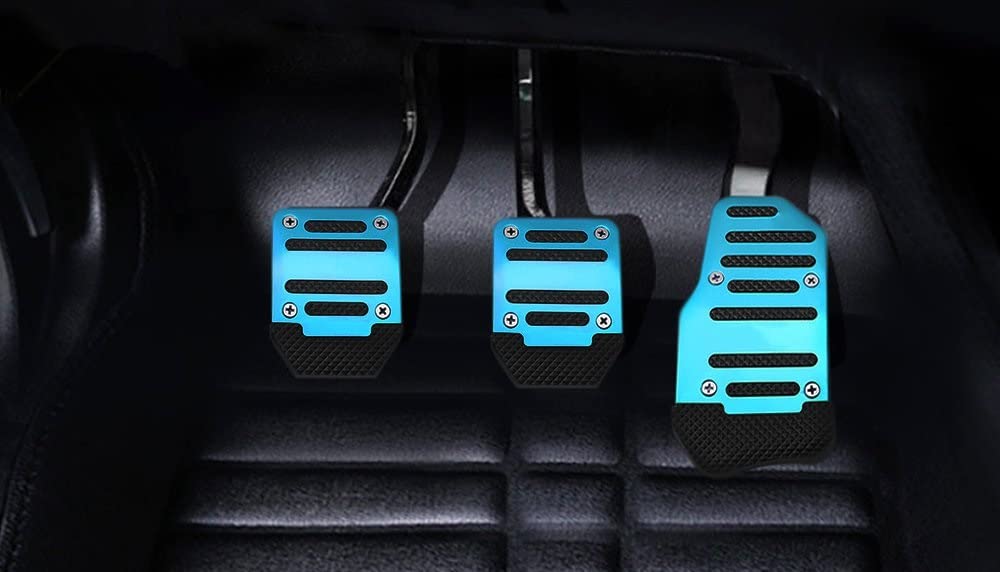 3 Pezzi Pedale Acceleratore Gas Carburante Pedale Freno Frizione Pad