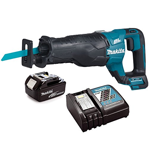 Makita Djr187Z 18V Brushless Reciprocating Saw With 1 X 5Ah Battery & Charger