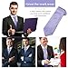 SATINIOR Solid Satin Pure Color Ties Set Men Necktie for Business Formal Occasion Wedding Class Christmas Party Gift, 3.15 In(6 Pcs,Lavender)
