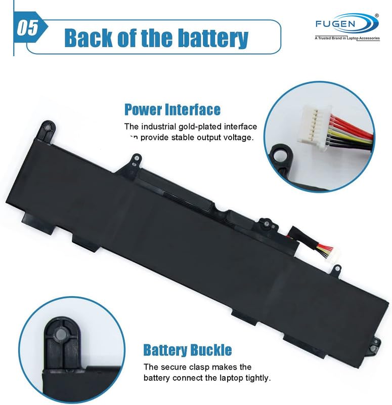 Fugen Laptop Battery for H-P SS03XL EliteBook 840 846 G5 G6 ZBook 14 Edition MT44 836 745 840 MT45 830 745 ZBook 735 G5 MT44 - Image 3