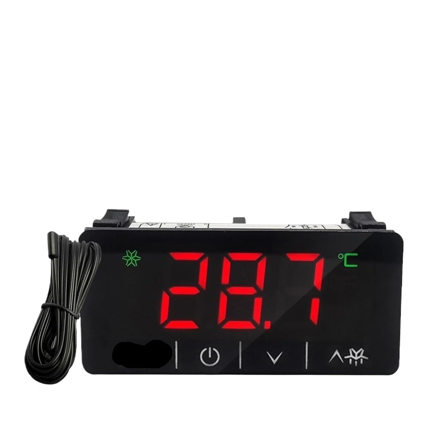 LCD Thermostat Control Thermostat Microcomputer Temperature Controller with Sensor for Refrigeration Cooling 220V(251C(30A) Non-Touch)