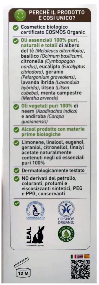 FLORA Spray Corpo, pack da 2 Pz da 100 ml, Zeta free BIO-COSMOS Per un’estate serena liberi dalle zanzare Azione protettiva e rinfrescante