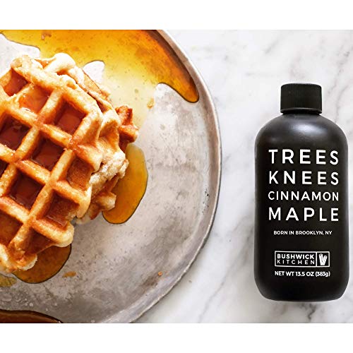 Trees Knees Cinnamon Maple, Organic Maple Syrup Infused With Cassia Cinnamon ,11.5 Ounce Bottle Vegan, Gluten Free, Paleo-Friendly, Grade-A, Pure Maple Syrup, Foodie Gifts, Coffee Gifts, Cocktail Gifts #TOP5