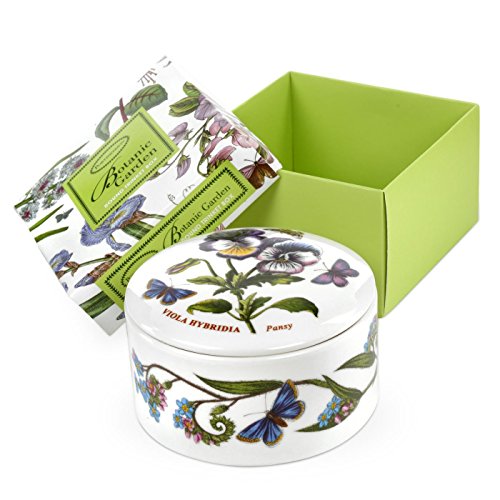 Portmeirion Home & Gifts Joyero Redondo, Porcelana, Multicolor, 9.5 x 9.5 x 4.5 cm