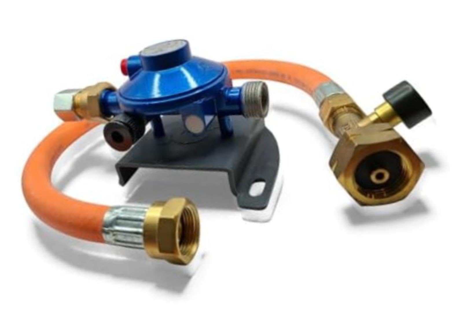 Regulator gazu Lpg 30Mbar 8Mm 450Mm G5 W21.8 Zestaw węży pigtailowych, do przyczepy kempingowej elastyczna rura wydechowa