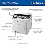 Brother HL‐L9410CDN Enterprise Color Laser Printer with Fast Printing, Large Paper Capacity, and Advanced Security Features, White - Image 2