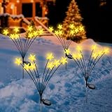 ⭐【Étanche et Durable】 Les lampes solaires exterieures jardin utilisent des panneaux solaires indépendants, pas de câbles, donc pas de courts-circuits. Et avec le niveau d'étanchéité IP65 superbement conçu, vous n'avez pas à vous soucier des intempéries telles que la pluie, la neige, le gel et la grêle. Le piquet des lampes solaires étoiles est fabriqué en plastique durable, ce qui est parfait pour une utilisation en extérieur et peut garantir la robustesse des piquets deco noel.