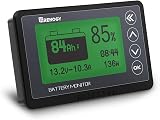 Renogy 500A Battery Monitor with Alarm, Capacity and Voltage Indicator, Compatible with LiFePO4, Lithium-ion, Lead Acid Battery in RV and Solar System - 1