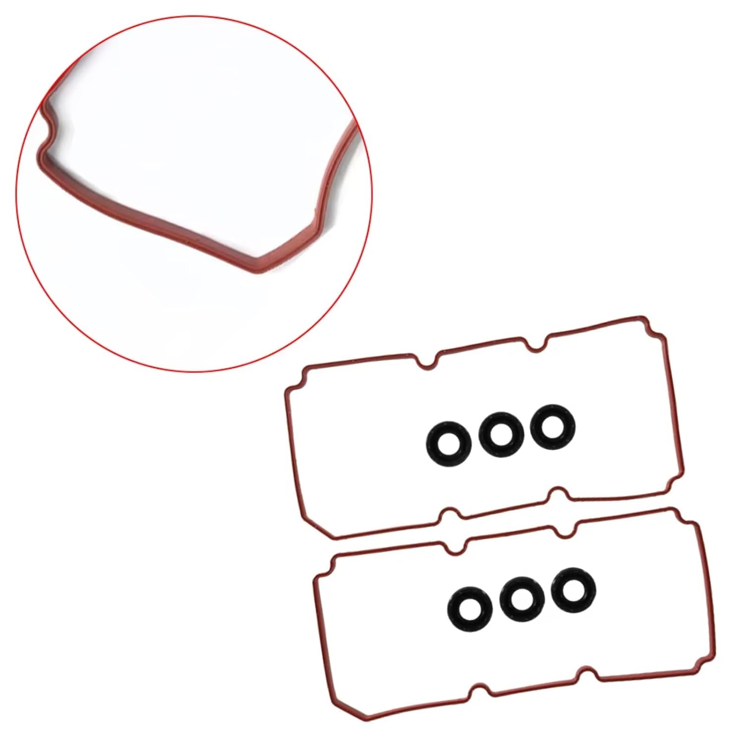 Car Engine Valve Seals Compatible with Chrysler for Pacifica 2007 2008 for Sebring 2007-2010 Car Engine Parts Valve Cover Gasket Replacement OEM VS50689R 036-1846