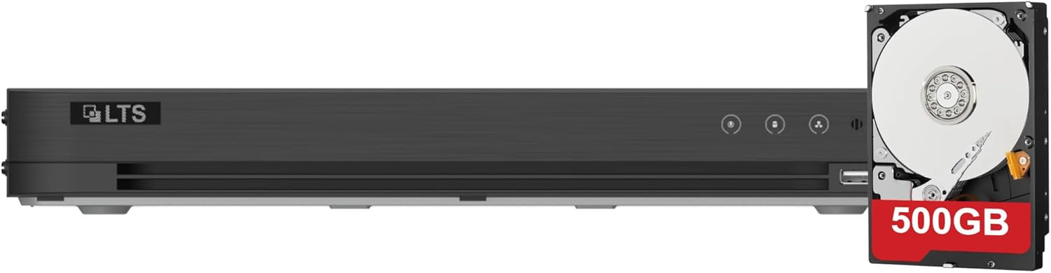 LTS LTD8304D-ET Platinum 4 Channel BNC DVR, H.265+, 1 SATA, Human and Vehicle Detect (LTD8304D-ET-500GB)