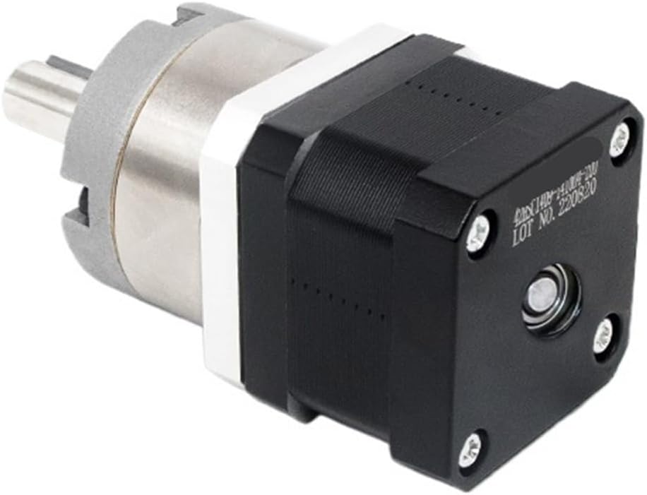 1pcs Big Tq 30Nm 57x55mm NEMA 23 Stepper Motor with Planetary Gearbox 1:3.6-1:77 Ratio Reducer Motor 4 Wire for Computerized Numerical Control Router(Reduction Ratio 15,Driver-Um244(Pulse))