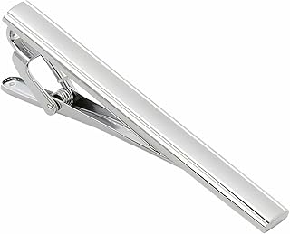 Men's Tie Clip Stainless Steel Metal Simple Necktie Tie Bar Clasp Clip Clamp Pins Sliver Color For Men Business&Party Wedding Best Gift