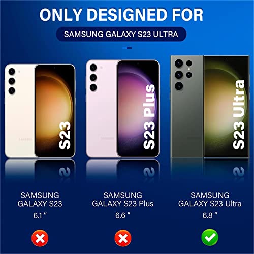[3+3 Pack] For Samsung Galaxy S23 Ultra Screen Protector [Not Glass], With 3 Pack Glass Camera Lens Screen Protector For S23 Ultra #TOP6