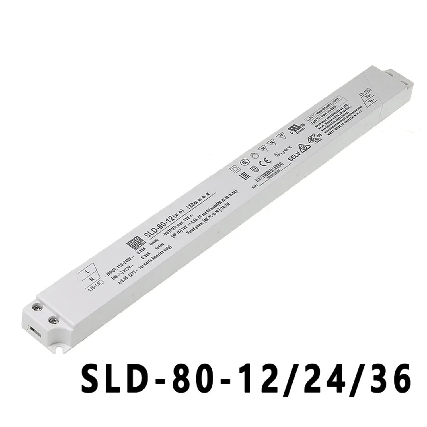 SLD-50/80/150 Series AC to SMPS 12V 24V 36V LED Constant Voltage Constant Current Switching Power Supply(36V,SLD-150W)