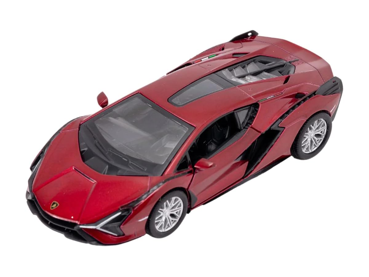 Easy Toys Model Car Compatible with Lamborghini FKP 37. Scale Toy Car with Opening Doors. Car modeling. (37 Red)