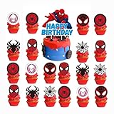 25PCS Cake Toppers Cupcake Toppers Cake Decorations Birthday Party Supplies Decorations (Style 5)