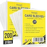 ⭐EXTRA KLAR: Transparente Vorder- und Rückseiten sorgen für eine klare Darstellung - für einen noch besseren Schutz eignen sich die Kartenhüllen auch in der Verbindung mit gängigen 3