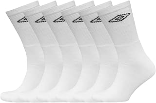 Men's Sport Crew Socks (Pack of 6 Pairs) Cotton Rich Breathable Performance Sock