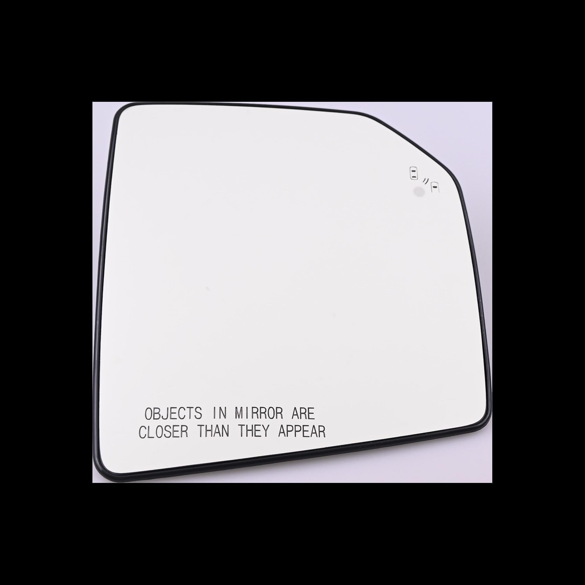 Vidrio Del Espejo Retrovisor Cristal de espejo retrovisor con calefacción alerta punto ciego auxiliar para F-150 2015-2021 FL3Z17K707D instalar(Right Side)