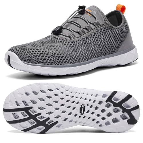 Image of ALEADER Men's Stylish Water Shoes, Quick-Dry Xdrain Water Sneakers, Lightweight & Comfort Footed