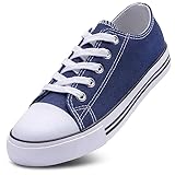 The Fashion Supply Toddler Canvas Shoes for Girls & Boys - Breathable & Comfortable Boys & Girls Canvas Shoes for Toddlers Navy